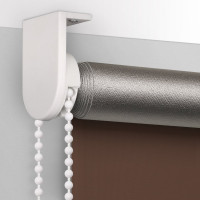 Рулонная штора PRAKTO Blackout Silver 40х160см шоколад 7794663