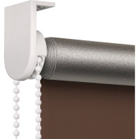 Рулонная штора PRAKTO Blackout Silver 40х160см шоколад 7794663