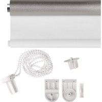 Рулонная штора PRAKTO Blackout Silver 140х175см белый 7794496