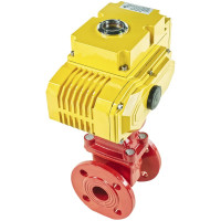 Задвижка клиновая DN.ru 30ч939р Ду40 Ру16 с электроприводом MT-100 380В, цвет - красный D040-00710