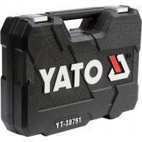 Набор инструментов YATO 1/2"-1/4" 108 предметов (пластиковый кейс) YT-38791 371438791 092 1