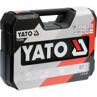 Набор инструментов YATO 1/2"-1/4" 108 предметов (пластиковый кейс) YT-38791 371438791 092 1