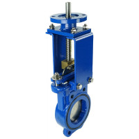 Задвижка шиберная DN.ru GGG40-SS304-NBR-2W-ISO Ду125 Ру16, голый шток, ISO-фланец D040-03164