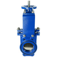 Задвижка шиберная DN.ru GGG40-SS304-NBR-2W-ISO Ду125 Ру16, голый шток, ISO-фланец D040-03164