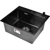 Комплект мойка из нержавеющей стали WISENT 5044B с PVD,с коланд. и дозат./КW35044B WS35044B/WGER019B/W405B/W302644B