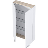 Шкаф-пенал в ванную 1Marka Gaula 60П 2д. White У92521