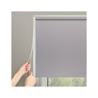 Рулонная штора PRAKTO Blackout Color 140x175 см серый 8311428