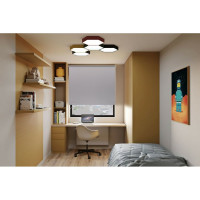 Рулонная штора PRAKTO Blackout Color 140x175 см серый 8311428