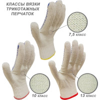 Рабочие перчатки Master-Pro ПРОФИ 10 пар, 7.5 класс вязки 5807-PRF-10