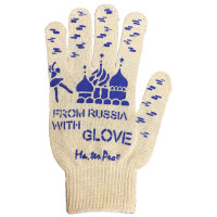 Рабочие перчатки Master-Pro® FROM RUSSIA WITH GLOVE 10 класс вязки, 10пар 2310-FRWG-10-PVC