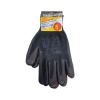Перчатки рабочие СОФТТАЧ БЛЭК, нейлоновые с полиуретановым покрытием, 10 пар Master-Pro® 3913-NPU-B-10