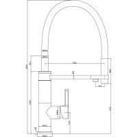 Смеситель для кухни Swedbe Selene Plus 8640