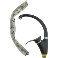 Смеситель для кухни MYNAH поворотный излив, черный, высота 30 см M5901E