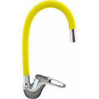 Смеситель для кухни Rainsberg с гибким силиконовым изливом, желтый R3193F-9