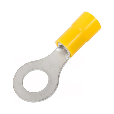 Кольцевой изолированный наконечник KLR KL-N-05508 с нейлоновой манжетой М8 Желтый НУ=100шт 3905508