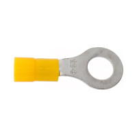Кольцевой изолированный наконечник KLR KL-N-05508 с нейлоновой манжетой М8 Желтый НУ=100шт 3905508