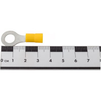 Кольцевой изолированный наконечник KLR KL-N-05508 с нейлоновой манжетой М8 Желтый НУ=100шт 3905508