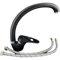 Смеситель для кухни Rainsberg с боковой ручкой, черный, силумин R3113KF-1