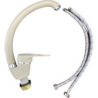 Смеситель для кухни Rainsberg с боковой ручкой, песочный гранит, силумин R3113KF-5