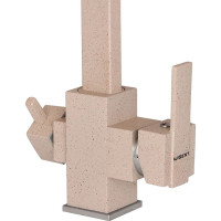 Смеситель для кухни WISENT с подводкой питьевой воды, песочный W4371-3-21