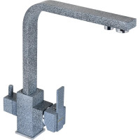 Смеситель для кухни WISENT с подводкой питьевой воды, графит W4371-3-24