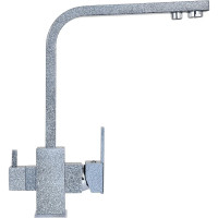 Смеситель для кухни WISENT с подводкой питьевой воды, графит W4371-3-24