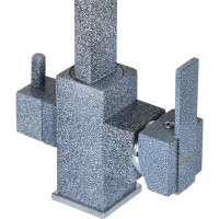 Смеситель для кухни WISENT с подводкой питьевой воды, графит W4371-3-24