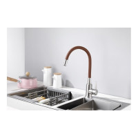 Смеситель для кухни MYNAH с гибким силиконовым изливом, керамический картридж M58301U