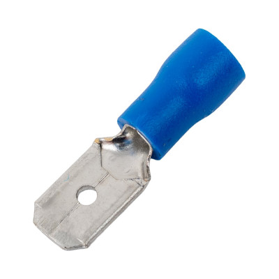 Разъём DORI плоский изолированный штекер 6,3 мм 1,5-2,5 мм2 РПИп 100 шт 44628