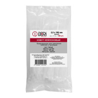 Нейлоновый хомут DORI 2,5x100 мм белый 100 шт 41740