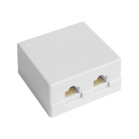 Компьютерная розетка DORI 8P8C на 2 вх. Cat5е 2393