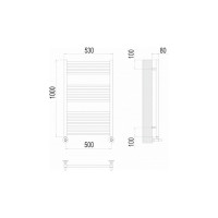 Полотенцесушитель водяной Terminus & Сицилия П16 500x1000 4670078530806