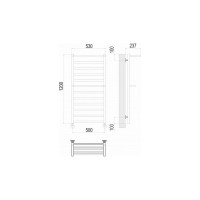 Полотенцесушитель водяной Хендрикс П12 500x1200 Terminus 4670078529831