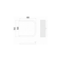 Полотенцесушитель водяной П-образный 1" 500x600 Terminus 4620768881381