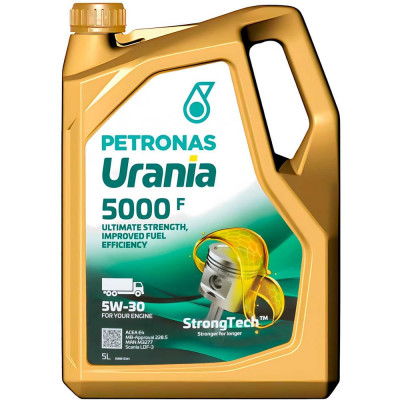 Моторное синтетическое масло Petronas URANIA 5000 F 5W-30 CF ACEA E4, E7, Cummins CES 20077, 5 л 71501MK2EU