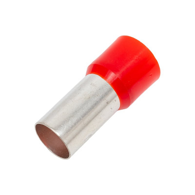 Штыревой втулочный изолированный наконечник KLR KTE 95-25 95мм2/L=25мм/Красный 1095025