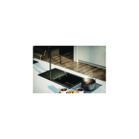 Мойка ALVEUS GRANITAL CADIT 40 CARBON - G91 860х500 1X в комплекте с сифоном 1132823 1132031
