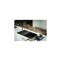 Мойка ALVEUS GRANITAL CADIT 10 CARBON-G91 590х500, 1X в комплекте с сифоном 1132823 1132021