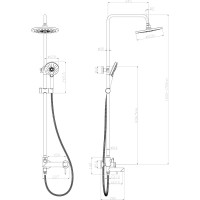 Смеситель для ванны и душа Lemark Minima LM3862C