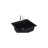 Мойка ALVEUS GRANITAL ATROx 30 CARBON - G91 590x500 1x в комплекте с сифоном 1132823 1131996