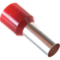 Штыревой втулочный изолированный наконечник KLR KTE 35-18 35мм2/L=18мм/Красный 1035018