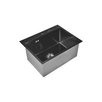 Комплект кухонная мойка из нержавеющей стали WISENT WS35848B/WGER019B/W405B