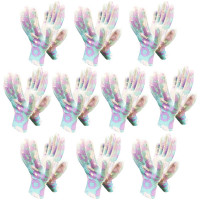 Садовые нейлоновые перчатки Master-Pro® ЭДЕЛЬВЕЙС, 10 пар 3111-NPU-Es-10