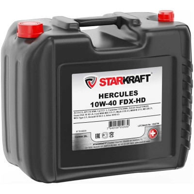 Синтетическое моторное масло STARKRAFT hercules 10w-40 fdx-hd XF2630020