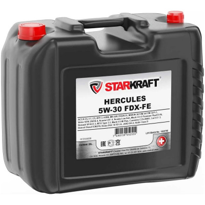 Синтетическое моторное масло STARKRAFT hercules 5w-30 fdx-fe HF2555020