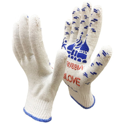 Рабочие перчатки Master-Pro® FROM RUSSIA WITH GLOVE 10 класс вязки 2310-FRWG-200-PVC