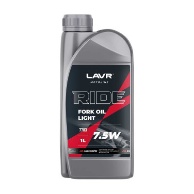 Вилочное масло LAVR RIDE Fork oil 7,5W MOTO Ln7783