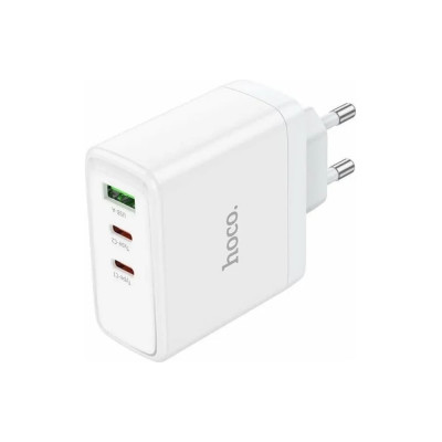 Hoco Сзу n30 glory 1xusb, 2xusb-c, 3а, pd65w, qc3.0, gan (белый) 0L-00057042