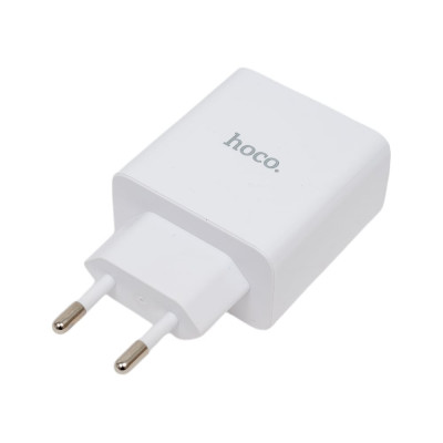 Hoco Сзу c108a leader 2xusb-c, 3а, pd35w, qc3.0, gan (белый) 0L-00057046