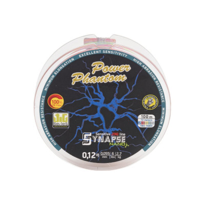 Power Phantom Шнур Synapse NANO PE 100m, мультиколор #0,12 (2,7кг), 0,055mm PPPESYNM100012